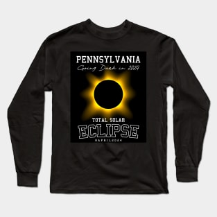 2024 Total Solar Eclipse Pennsylvania USA Path of Totality Tees Long Sleeve T-Shirt